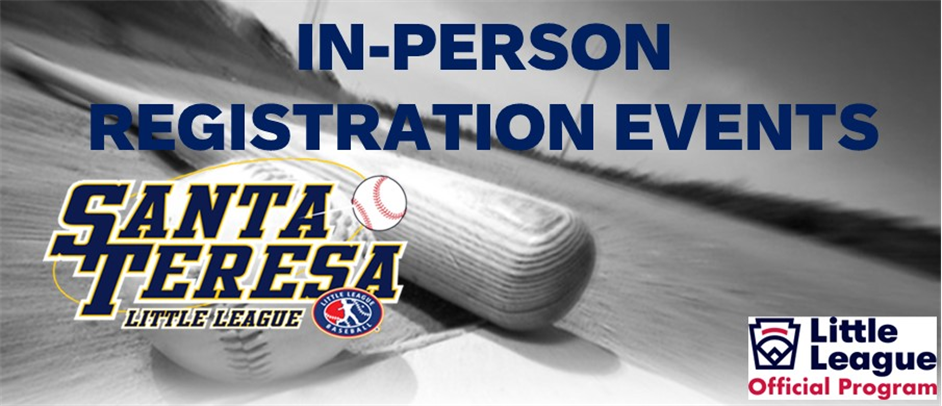 IN-PERSON REGISTRATION EVENTS